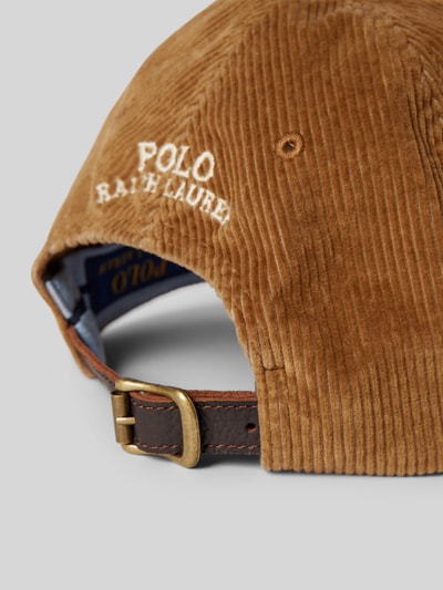 Peek & Cloppenburg Polo Ralph LaurenCap Aus Cord Mit Label-Stitching In Camel