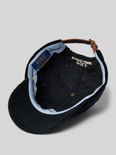 Peek & Cloppenburg Polo Ralph LaurenCap Aus Cord Mit Label-Stitching In Black