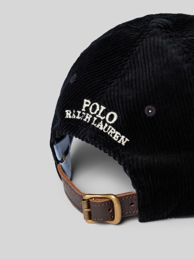 Peek & Cloppenburg Polo Ralph LaurenCap Aus Cord Mit Label-Stitching In Black