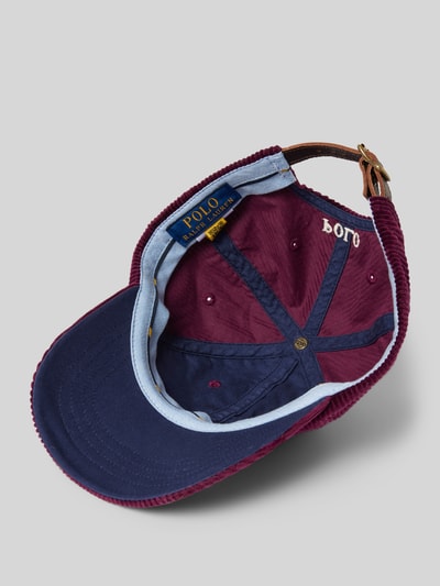 Peek & Cloppenburg Polo Ralph LaurenCap Aus Cord Mit Label-Stitching In Bordeaux