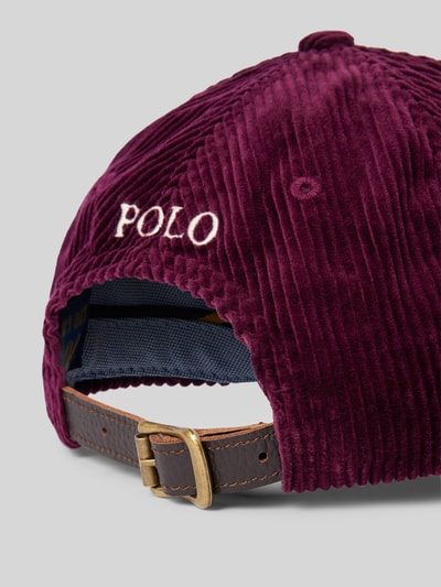 Peek & Cloppenburg Polo Ralph LaurenCap Aus Cord Mit Label-Stitching In Bordeaux