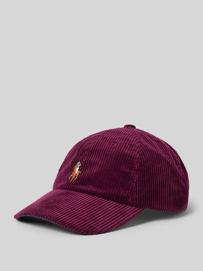 Peek & Cloppenburg Polo Ralph LaurenCap aus Cord mit Label-Stitching in bordeaux