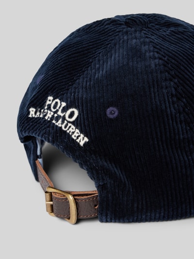 Peek & Cloppenburg Polo Ralph LaurenCap Aus Cord Mit Label-Stitching In Marine