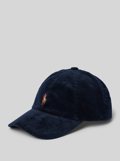 Peek & Cloppenburg Polo Ralph LaurenCap aus Cord mit Label-Stitching in marine