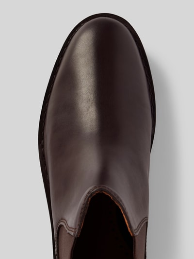 Peek & Cloppenburg Polo Ralph LaurenChelsea Boots Aus Leder Mit Label-Detail Modell 'TALAN' In Dunkelbraun