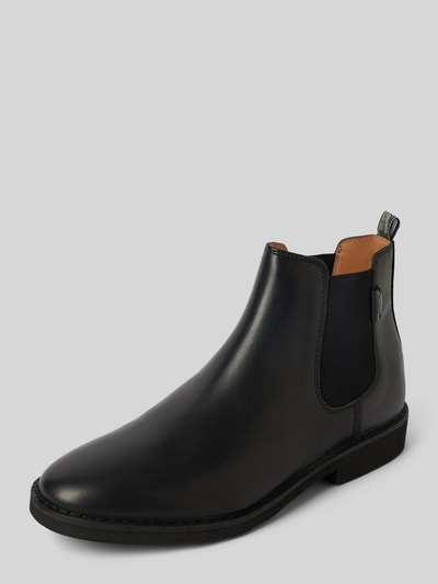 Peek & Cloppenburg Polo Ralph LaurenChelsea Boots aus Leder mit Label-Detail Modell 'TALAN' in black