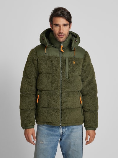 Peek & Cloppenburg Polo Ralph LaurenDaunenjacke Mit Teddyfell In Oliv