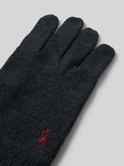 Peek & Cloppenburg Polo Ralph LaurenFingerhandschuhe Aus Reiner Wolle In Anthrazit