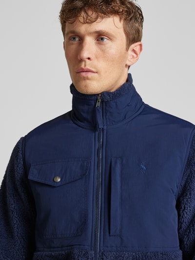 Peek & Cloppenburg Polo Ralph LaurenFleecejacke Mit Label-Stitching In Marine