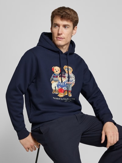 Peek & Cloppenburg Polo Ralph LaurenHoodie Mit Label-Stitching In Marine