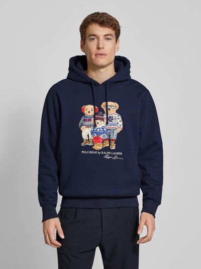 Peek & Cloppenburg Polo Ralph LaurenHoodie Mit Label-Stitching In Marine