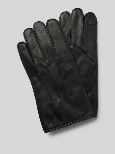 Peek & Cloppenburg Polo Ralph LaurenLederhandschuhe mit Ziernähten in black