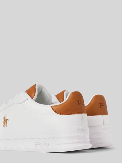 Peek & Cloppenburg Polo Ralph LaurenLedersneaker Mit Label-Details In Weiss