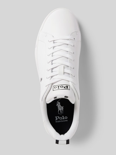 Peek & Cloppenburg Polo Ralph LaurenLedersneaker Mit Label-Details In Weiss
