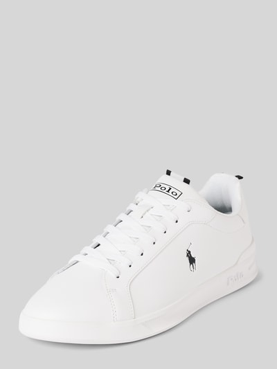 Peek & Cloppenburg Polo Ralph LaurenLedersneaker mit Label-Details in weiss