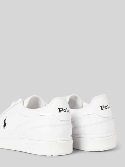 Peek & Cloppenburg Polo Ralph LaurenLedersneaker Mit Label-Stitching In Weiss