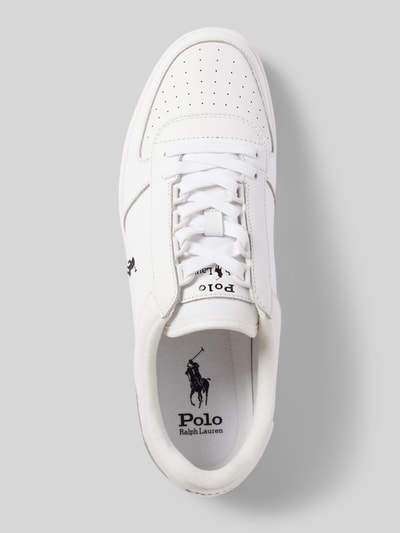 Peek & Cloppenburg Polo Ralph LaurenLedersneaker Mit Label-Stitching In Weiss