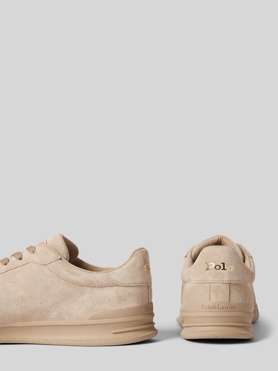 Peek & Cloppenburg Polo Ralph LaurenLedersneaker Mit Logo-Prägung In Beige