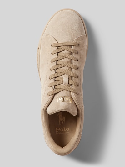 Peek & Cloppenburg Polo Ralph LaurenLedersneaker Mit Logo-Prägung In Beige