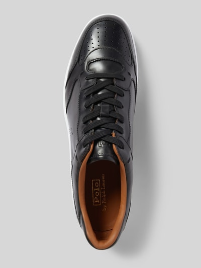 Peek & Cloppenburg Polo Ralph LaurenLedersneaker Mit Logo-Prägung In Black