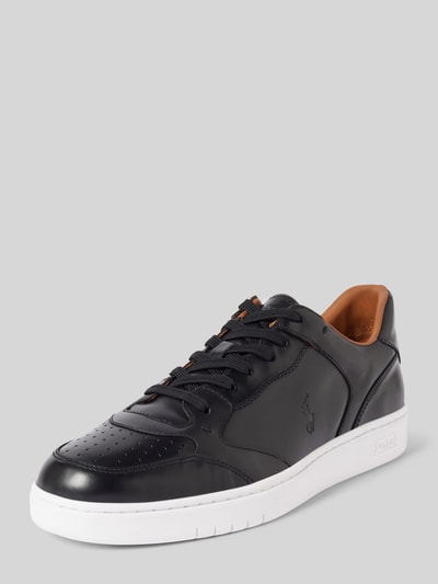 Peek & Cloppenburg Polo Ralph LaurenLedersneaker mit Logo-Prägung in black