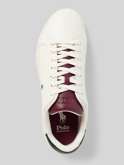 Peek & Cloppenburg Polo Ralph LaurenLedersneaker Mit Logo-Stitching In Weiss