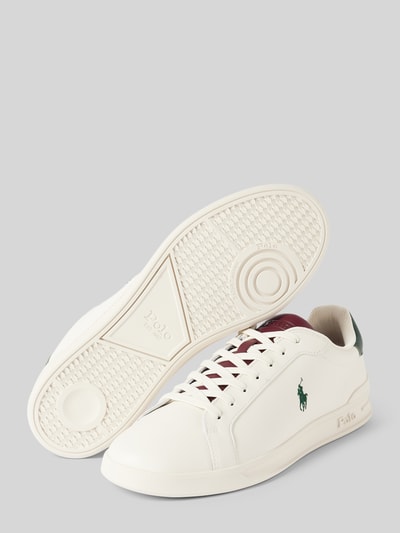Peek & Cloppenburg Polo Ralph LaurenLedersneaker Mit Logo-Stitching In Weiss