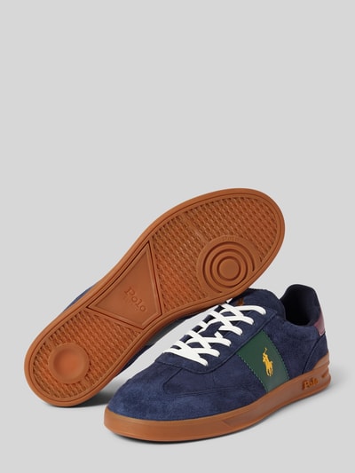 Peek & Cloppenburg Polo Ralph LaurenLedersneaker Mit Logo-Stitching In Marine