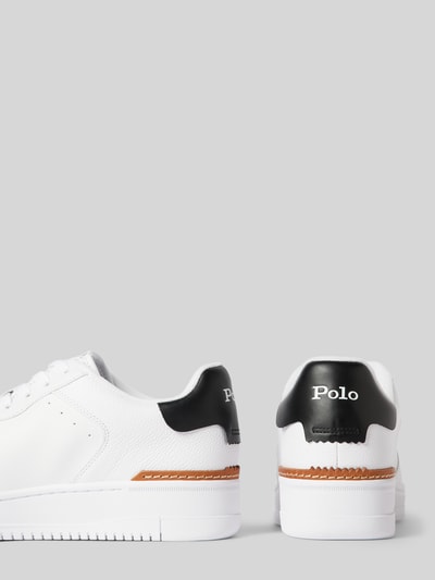 Peek & Cloppenburg Polo Ralph LaurenLedersneaker Mit Logo-Stitching Modell 'MASTERS' In Weiss