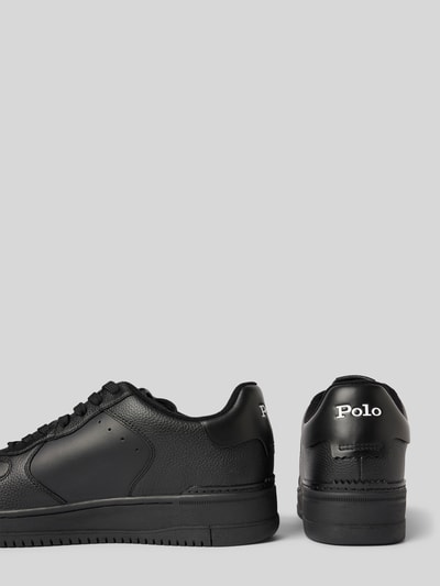 Peek & Cloppenburg Polo Ralph LaurenLedersneaker Mit Logo-Stitching Modell 'MASTERS' In Black