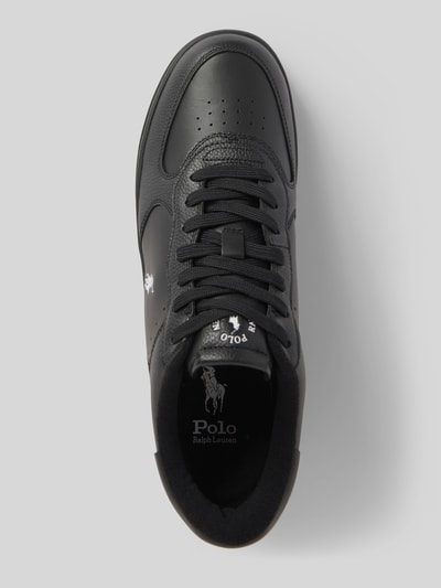 Peek & Cloppenburg Polo Ralph LaurenLedersneaker Mit Logo-Stitching Modell 'MASTERS' In Black