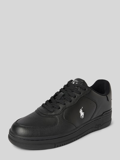 Peek & Cloppenburg Polo Ralph LaurenLedersneaker mit Logo-Stitching Modell 'MASTERS' in black