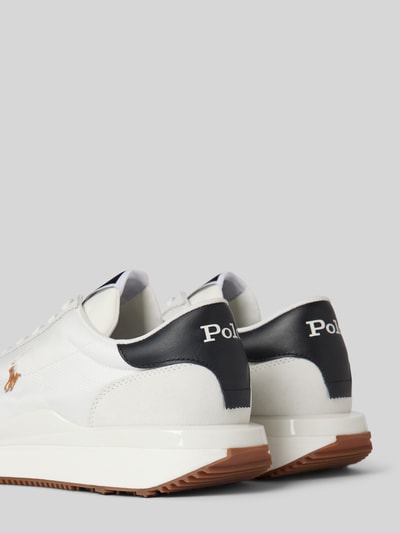 Peek & Cloppenburg Polo Ralph LaurenLedersneaker Mit Logo-Stitching Modell 'TRAIN' In Weiss