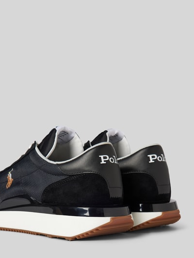 Peek & Cloppenburg Polo Ralph LaurenLedersneaker Mit Logo-Stitching Modell 'TRAIN' In Black