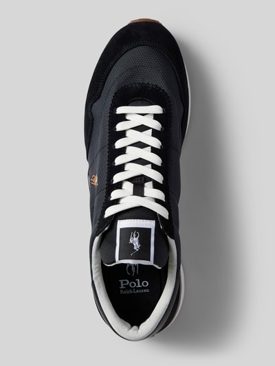 Peek & Cloppenburg Polo Ralph LaurenLedersneaker Mit Logo-Stitching Modell 'TRAIN' In Black