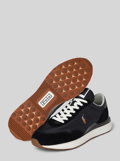 Peek & Cloppenburg Polo Ralph LaurenLedersneaker Mit Logo-Stitching Modell 'TRAIN' In Black