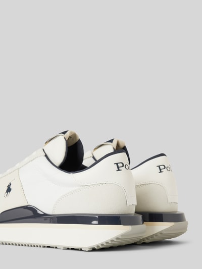 Peek & Cloppenburg Polo Ralph LaurenLedersneaker Mit Logo-Stitching Modell 'TRAIN' In Weiss