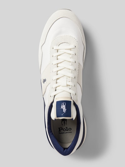 Peek & Cloppenburg Polo Ralph LaurenLedersneaker Mit Logo-Stitching Modell 'TRAIN' In Weiss