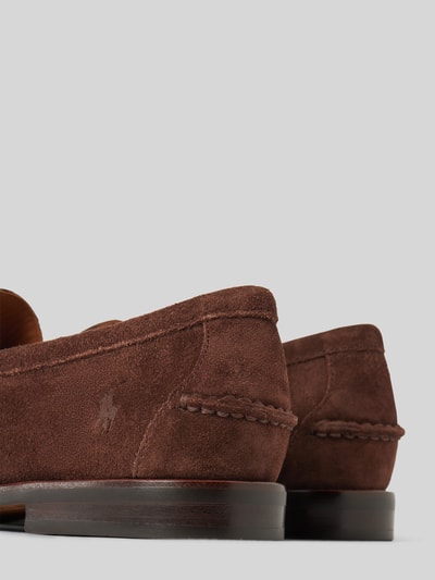 Peek & Cloppenburg Polo Ralph LaurenLoafer Aus Rindsvelours Modell 'ALSTON' In Dunkelbraun