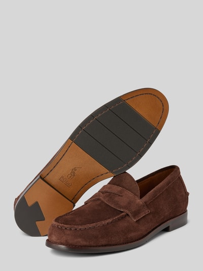 Peek & Cloppenburg Polo Ralph LaurenLoafer Aus Rindsvelours Modell 'ALSTON' In Dunkelbraun