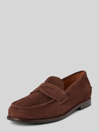 Peek & Cloppenburg Polo Ralph LaurenLoafer aus Rindsvelours Modell 'ALSTON' in dunkelbraun
