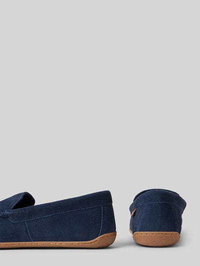 Peek & Cloppenburg Polo Ralph LaurenMokassins Aus Echtem Wildleder Mit Motiv-Print Modell 'BRENAN' In Dunkelblau