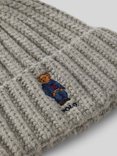 Peek & Cloppenburg Polo Ralph LaurenPudelmütze Mit Label-Detail In Hellgrau Melange