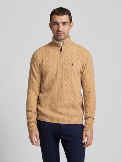 Peek & Cloppenburg Polo Ralph LaurenPullover Mit Kaschmiranteil In Camel