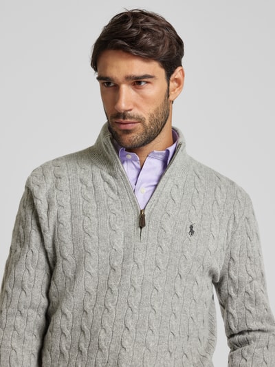 Peek & Cloppenburg Polo Ralph LaurenPullover Mit Kaschmiranteil In Hellgrau