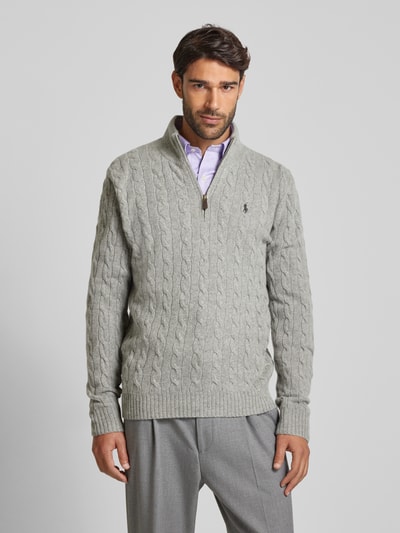 Peek & Cloppenburg Polo Ralph LaurenPullover Mit Kaschmiranteil In Hellgrau