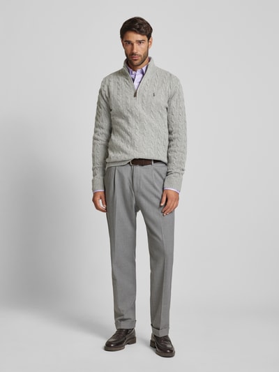 Peek & Cloppenburg Polo Ralph LaurenPullover mit Kaschmiranteil in hellgrau