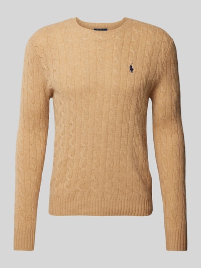 Peek & Cloppenburg Polo Ralph LaurenPullover Mit Logo-Stitching In Camel