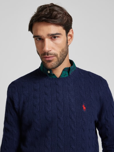 Peek & Cloppenburg Polo Ralph LaurenPullover Mit Logo-Stitching In Marine