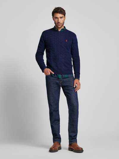 Peek & Cloppenburg Polo Ralph LaurenPullover mit Logo-Stitching in marine